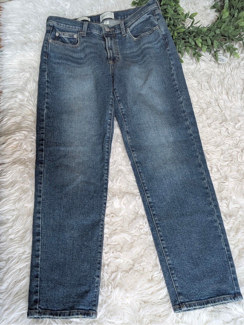 Universal Thread Mid Rise 80s Slim Blue Denim Jeans Size 10R